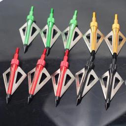 Tiro com arco 3 lâminas substituíveis seta broadheads, besta, caça de arco longo, acessórios de tiro ao alvo, 12 peças - Image 3