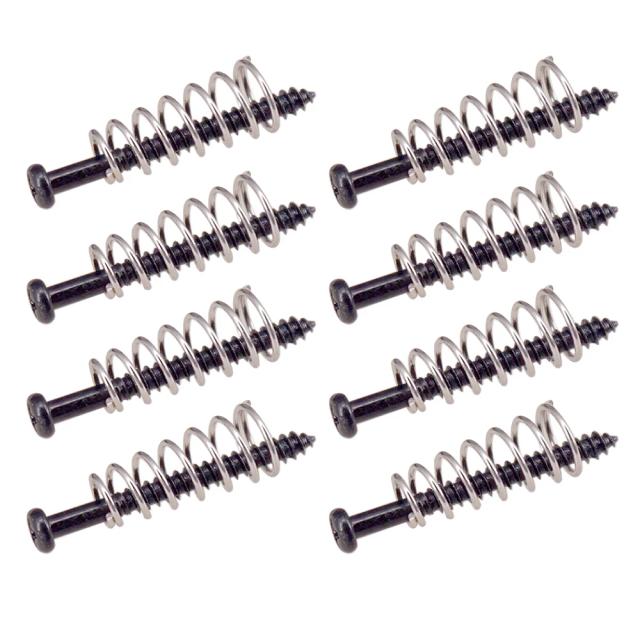 Captadores de Parafusos para Guitarra Elétrica e Baixo, Conjunto de 8 Peças com Placa de Montagem em Metal e Ajuste de Altura com Molas