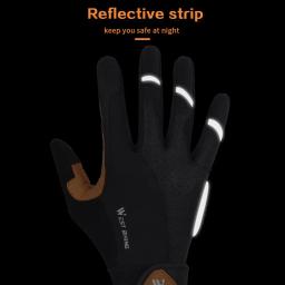 WEST BIKING-Luvas de ciclismo de dedo meio longo antiderrapante para homens e mulheres, almofada 3D, luvas de bicicleta respiráveis, luvas de bicicleta MTB, luvas esportivas - Image 3