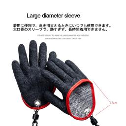 Luvas de pesca impermeáveis de látex antiderrapante, Ferramentas de pesca ao ar livre com ímã, Luvas de água Sniper - Image 4