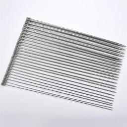 Agulhas de tricô retas de 35cm, em aço inoxidável, gancho de crochê faça você mesmo, ferramentas de tricô, tamanho 2-10mm, ferramentas de costura - Image 3