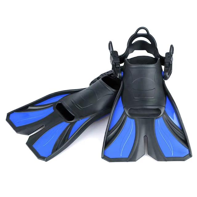 Barbatanas Ajustáveis para Adultos com Snorkel - Equipamentos Portáteis Ideais para Mergulho e Esportes Aquáticos para Iniciantes