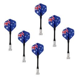 6/12 peças dardos magnéticos para ímã dartboard dart board (bandeira nacional) - Image 4