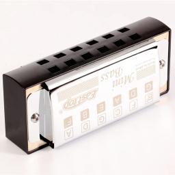 Mini Bass Harmonica com Silver Pocket, Instrumentos musicais profissionais, Ensemble Harmonica, MN10 - Image 4