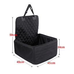 Capa protetora para banco de carro para cachorro, capa de assento para carro 2 em 1 para cães, cesta com tecido à prova d'água para cães no carro - Image 5