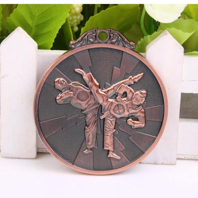Conjunto de Medalhas de Ouro e Prata com Personalização Grátis - 6,5 cm
