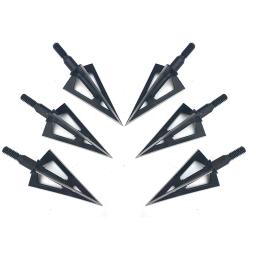 6 peças 100/125 grãos 3 lâminas afiadas ponta de flecha ponta de flecha de aço inoxidável ponta de flecha para arco e flecha caça com arco - Image 3