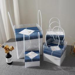 Caixa quadrada de embalagem, grande caixa de presente de aniversário, caixa vazia, simples, presente de natal - Image 1