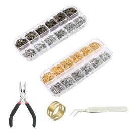Kit de joias com anel de cobre, conjunto de alicates e fechos de lagosta, fazer joias, acessórios para colar, brinco e pulseira - Image 2