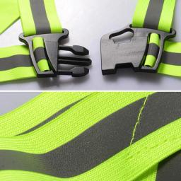 Alta Visibilidade Neon Safety Vest, Cinto Refletivo, Fit for Running, Cycling, Sports, Outdoor Clothes, Hot, 360 Degrees - Image 6
