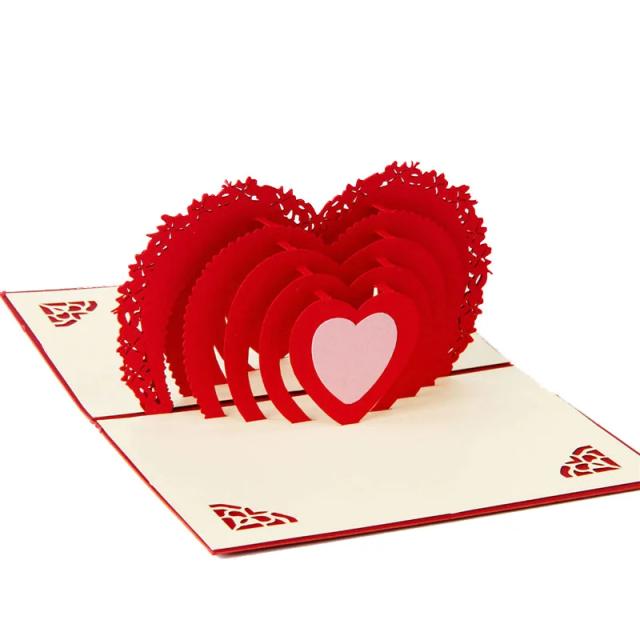 Cartão 3D Pop-Up de Amor para Esposa e Namorada: Presente Perfeito para Aniversários, Dia dos Namorados e Convites de Casamento