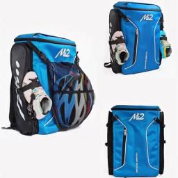 Bolsa de patinação para patins de velocidade inline, Sapatos Transportadora Carry, Mochila Esportiva, Capacete Protector Pads Pack, Sala lateral, Capacete - Image 2