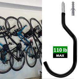 Conjunto de ganchos de garagem para armazenamento de bicicleta, peças, para parede, montagem teto, rodas de mangueira de jardim - Image 1