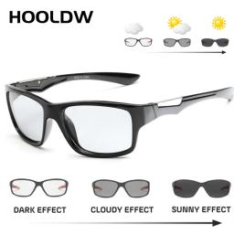 HOOLDW Novo Camaleão Photochromic Polarizada óculos de Sol Das Mulheres Dos Homens de Esportes Ao Ar Livre Óculos de Proteção óculos de Sol Dos Homens Óculos de Condução Óculos - Image 3