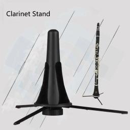 Durável clarinete suporte com feltro almofada woodwind acessórios dobrável tripé abs oboé titular peças de instrumento musical - Image 1