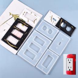 Resina epóxi para artesanato, molde de faça você mesmo para painel de luz, tomada usb, molde de silicone para interruptor de luz, ferramenta de fundição, resina epóxi de cristal, 1 peça - Image 1