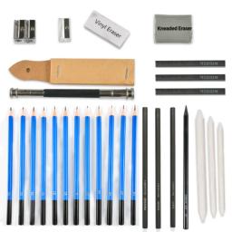 Kit de lápis profissional 32 com desenhos, lápis carvão para desenho, arte, artesanato, pintura, esboço, artístico, lápis de desenho - Image 4