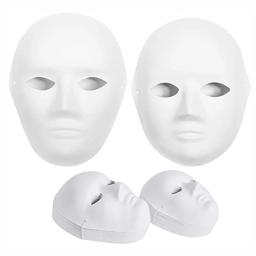 5 pacote de papel mache máscaras reutilizáveis aldult crianças criar artístico artesanato decoração da parede teatro festa de halloween cosplay masquerade - Image 2