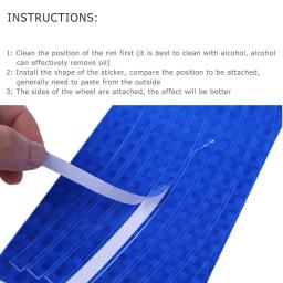 Adesivos de reflexão sobre rodas de bicicleta, adesivos de decoração refletivos para rodas de bicicleta mtb, acessórios de bicicleta - Image 5