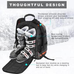 Soarowl saco de inicialização de esqui 65l mochila de viagem para capacete de esqui luvas esquis snowboard & acessórios - Image 3