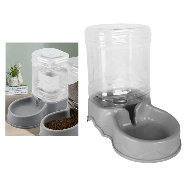 Alimentador e Distribuidor Automático de Água para Animais de Estimação de Todos os Tamanhos, Ideal para Cães e Gatos, Capacidade de 3.5L e Uso em Viagens