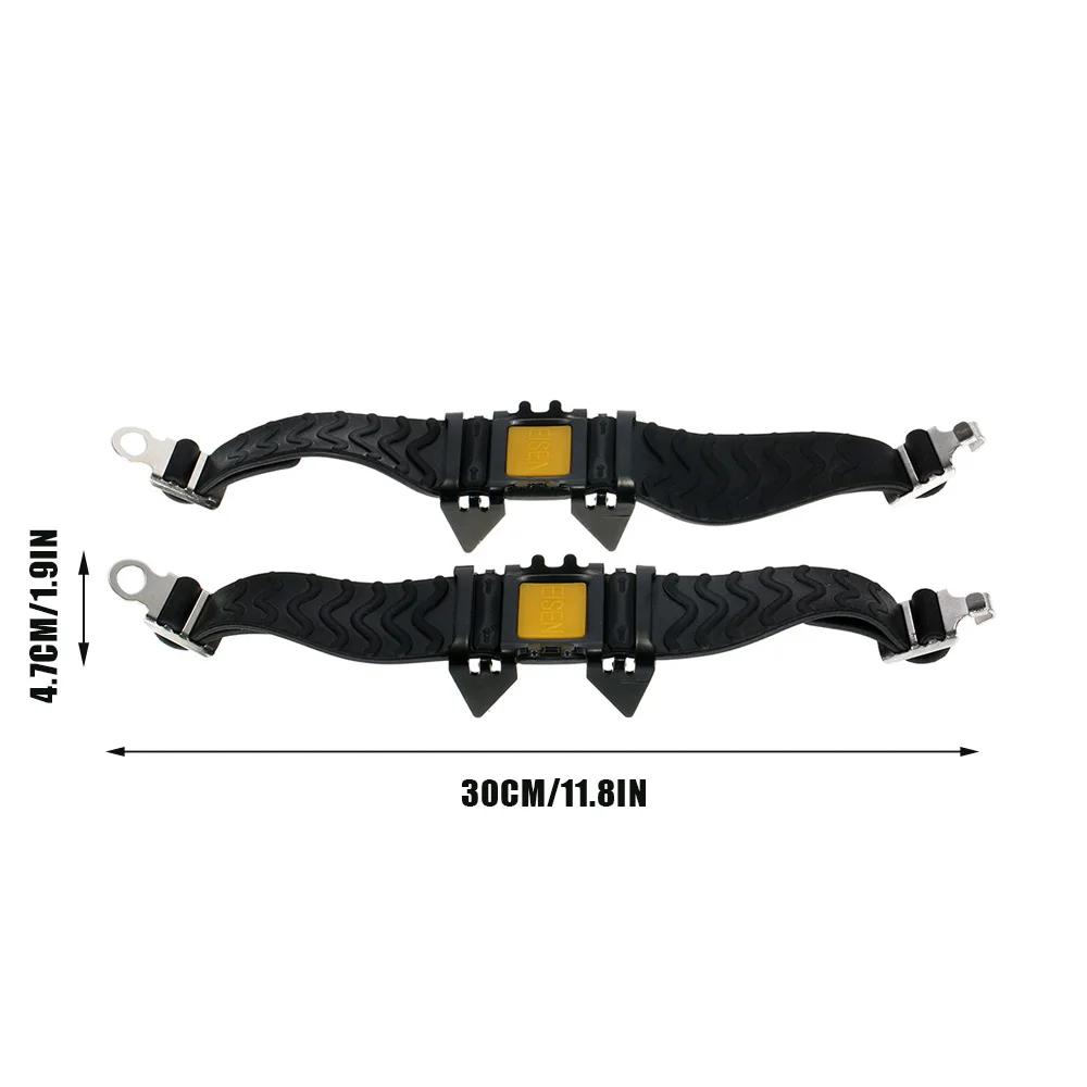 Outdoor montanha escalada neve sapatos picos, Anti Slip Crampon, Caminhadas gelo, Esqui, 4 dente pinça, Inverno - Image 1