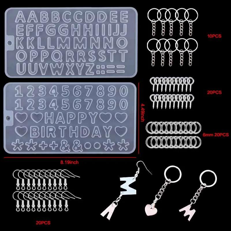 Conjunto de moldes de resina epóxi transparente, moldes de silicone para kit de resina epóxi, moule de silicone para fazer jóias, materiais de arte artesanal diy - Image 1