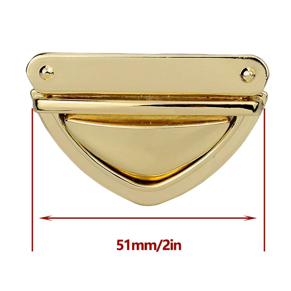 Prendedor de metal para bolsa, fecho de metal diy com fecho por torção, fivela de pressão para reparação de bolsa de couro, bolsa de mão, 10 peças - Image 1