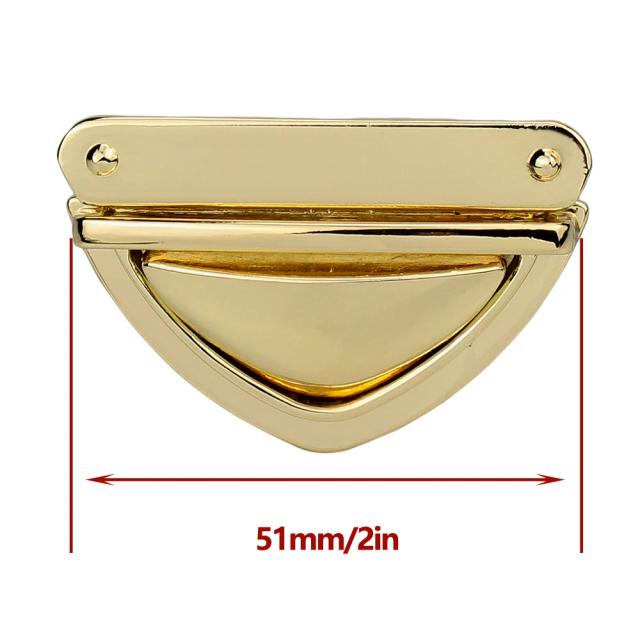 Prendedor de Metal para Bolsas - Fecho DIY por Torção com Fivela de Pressão - Kit com 10 Peças para Reparação de Couro e Acessórios de Moda