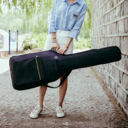 Estojo de guitarra elétrica impermeável, Bass Folk Bag, Engrossar 10 mm mochila, Acessórios baixos, Peças transportam, Gig Oxford Cloth, Two Zipper - Image 1