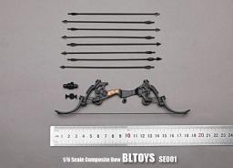 BLTOYS-Mini Conjunto Modelo Arco Composto, Acessórios Arma Soldado, Mini Modelo Seta, Figura 1:6 Action, Fit 12" - Image 2