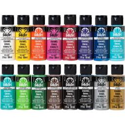 Meios acrílicos ecológicos à base de água da pintura acrílica cerâmica de vidro do esmalte de folkart da xadrez americana 59ml - Image 2