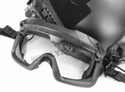 Capacete tático óculos de segurança airsoft paintball óculos à prova vento anti nevoeiro cs wargame proteção se encaixa capacete tático - Image 4