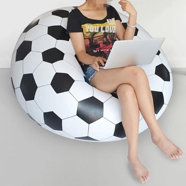 Sofá Inflável de PVC para Lazer e Relaxamento com Estilo de Basquete, Ideal para Festas e Uso Interno