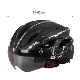 Capacete de ciclismo, com lente para viseira, para bicicleta, mountain bike, esportes, 54-62cm - Image 6