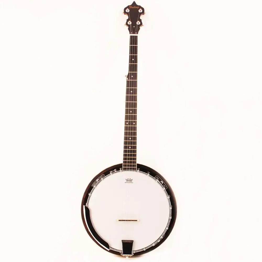 Musoo marca 5 cordas banjo com cabeça Remo Mogno sólido com saco - Image 1