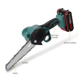 21v portátil mini serra de poda elétrica recarregável pequena madeira spliting motosserra ferramenta para jardim pomar ramo clipe ferramentas elétricas ferramentas elétricas - Image 4