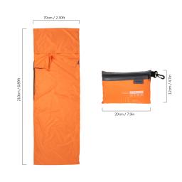 Tomshoo-Poliéster portátil saco de dormir, forro com fronha, Camping, Caminhadas, ao ar livre, Viagem, Pongee, saudável, 70x210cm - Image 3