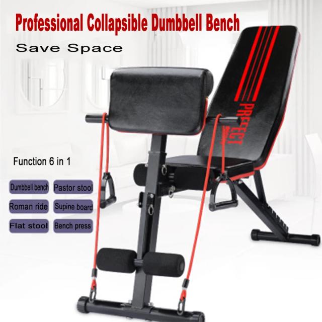 Bancada Dobrável Multifuncional para Exercícios, Ajustável para Agachamentos e Treinos de Musculação em Casa