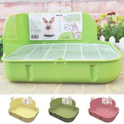 Suprimentos de limpeza para animais pequenos, caixa quadrada de toalete para animais pequenos, animais de estimação, banheiro, cama, vaso sanitário, treinador de penico - Image 1