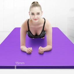 Tapete de Yoga Super Espessado para Iniciantes, Anti-Skid, NBR, Fitness, Ginásio, Exercício, Dança, Esterilha, Ioga, Pilates Pad, 15mm - Image 2