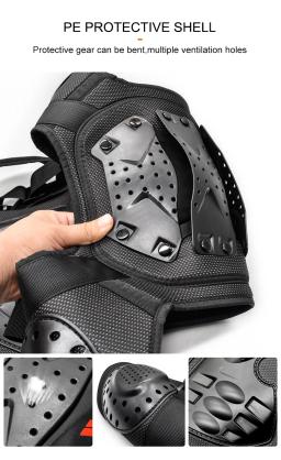 WOSAWE-Colete de Armadura para Adultos, Peito, Costas, Suporte de Coluna, Proteção Corporal, Motocross, Snowboard, Skate, Corrida, Skate - Image 4