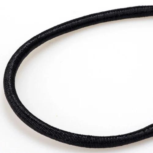 Colar e Pulseira DIY em Rayon e Seda: Cabo Oco de Borracha em 5mm e 46cm, Diversas Cores e Materiais