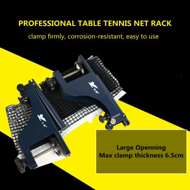 Rede de Tênis de Mesa com Rack de Raquete Fortalecido e Grampo de 6,5cm - Equipamentos Esportivos para Casa e ao Ar Livre