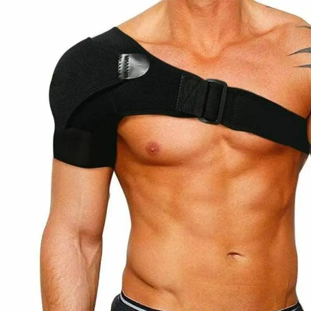Suporte de Ombro Respirável com Almofada de Pressão, Luva de Neoprene e Compressão com Gelo para Conforto e Recuperação