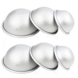 Rodada liga de alumínio banho bomba moldes, sal bola, artesanato ferramenta caseira, semicírculo esfera, presentes DIY, 2pcs - Image 1