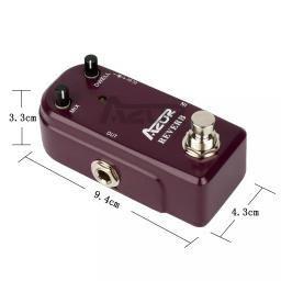 Azor ap311 reverb mini pedal efeito de guitarra reverb mini pedal de guitarra 9v peças acessórios reverb pedal efeito - Image 6