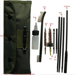 10 pçs a.22cal 5.56mm kit de limpeza de arma universal butt stock kits de limpeza kit de ferramentas de escova de náilon - Image 3