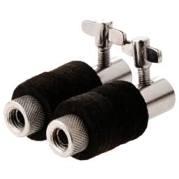 Suporte hi-chapéu de metal para bateria, 2 peças, pesado, prateleira de embreagem para bateria e tambor, braçadeira, peças de acessórios de percussão - Image 1
