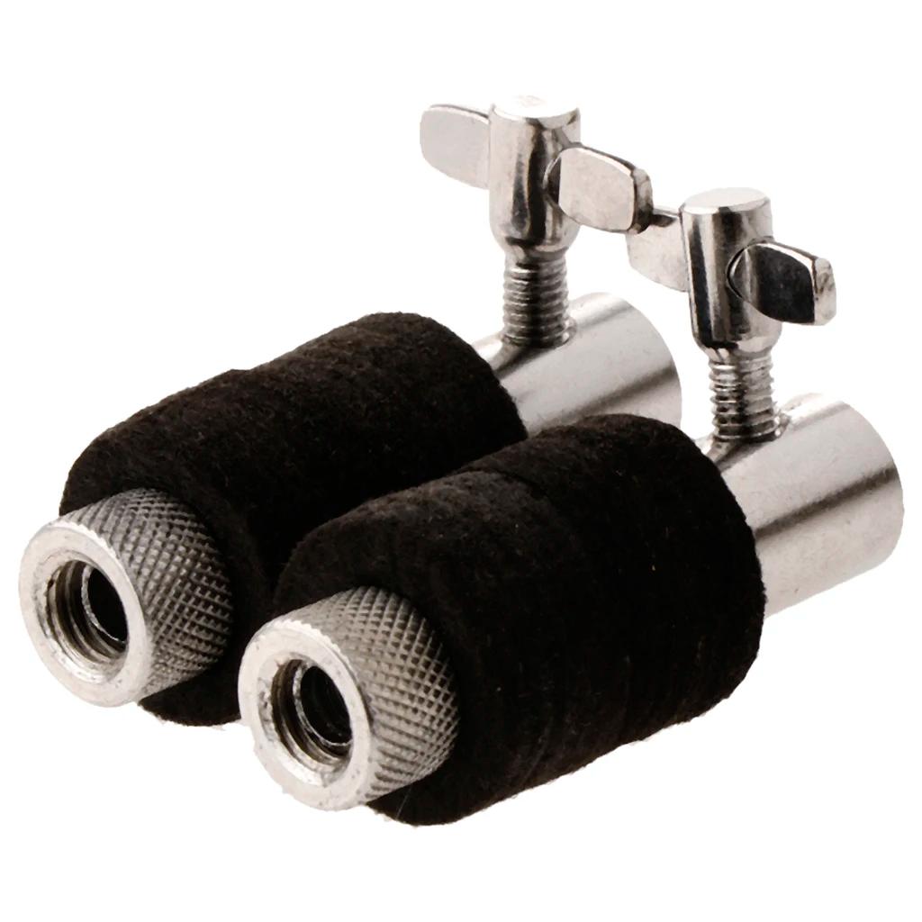 Suporte hi-chapéu de metal para bateria, 2 peças, pesado, prateleira de embreagem para bateria e tambor, braçadeira, peças de acessórios de percussão - Image 1